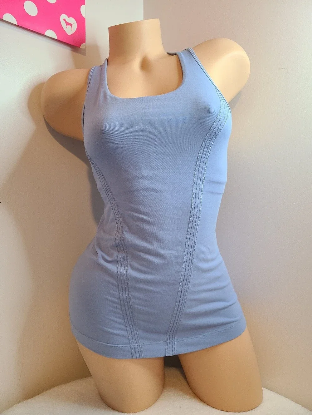Lululemon Scoop Neck Racerback Tank Top Size 4 Pigment Blue